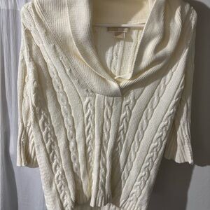 Michael Kors Cream Cable Knit Sweater